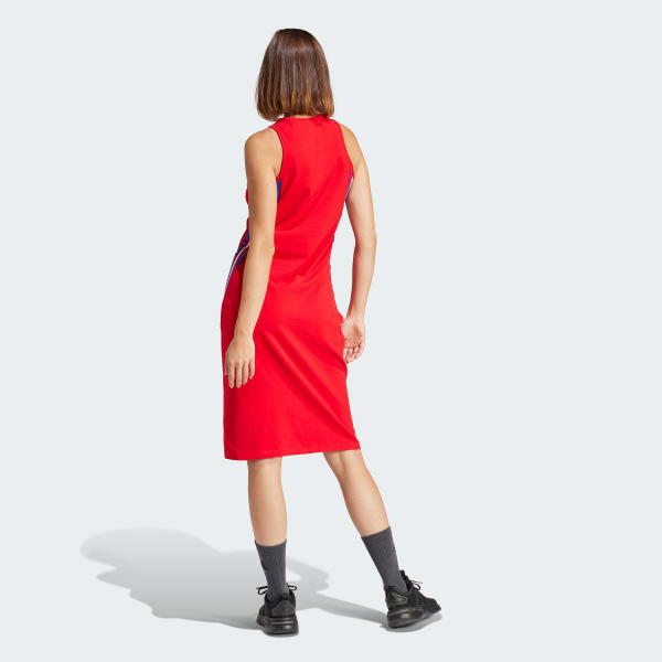 Rot Future Icons 3-Streifen Kleid