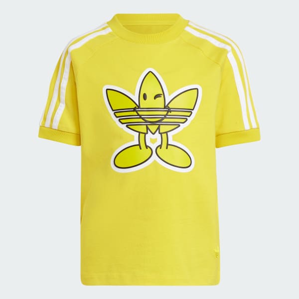 Amarillo Polera adidas Originals x Smiley World Infantil
