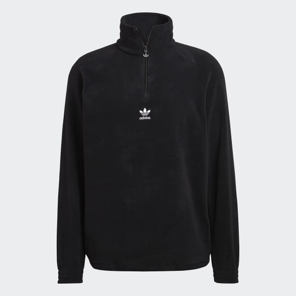 DIESEL Monogram Teddy Half-zip Fleece in Black for Men