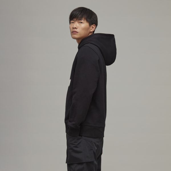 Svart Y-3 Graphic Hoodie EAW46