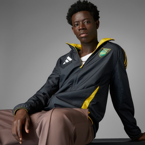 adidas Jamaica Anthem Jacket - Yellow | Free Shipping with