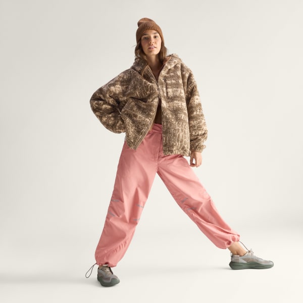 adidas By Stella McCartney Full-Zip Printed Winter Fleece - Beige