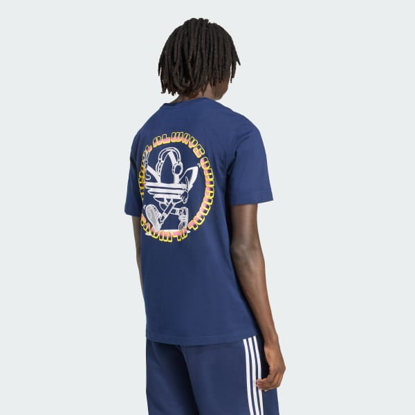 adidas Trefoil Series Loose Tee - Blue | Free Shipping with
