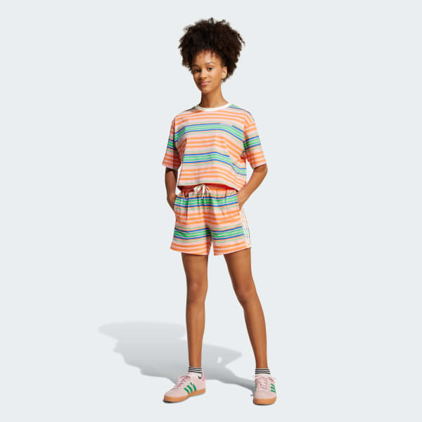 Rosado Shorts a Rayas Kids