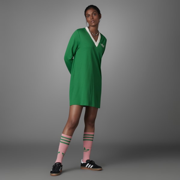 adidas Adicolor 70s Cali Tee Dress Green adidas Australia