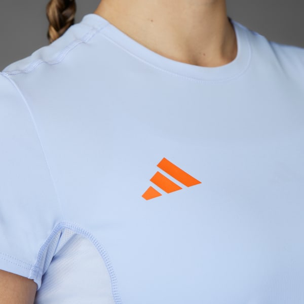 Purple Adizero Essentials Running Tee
