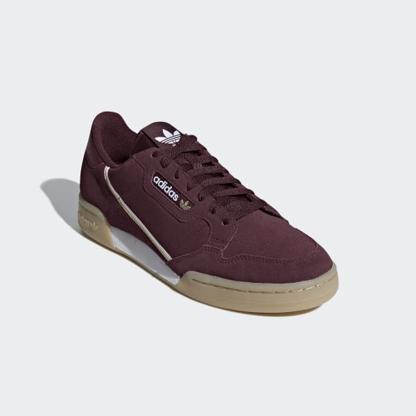 adidas continental 80 homme bordeaux