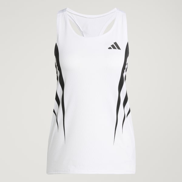 adidas Adizero Archive Running Singlet - White | adidas