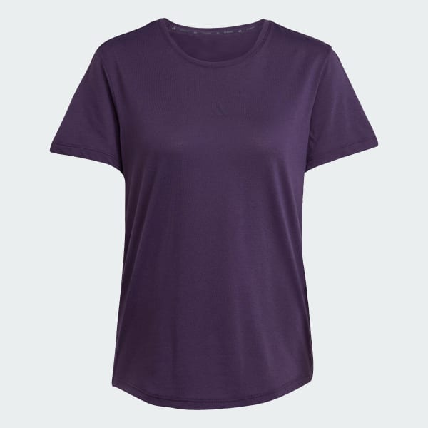 สีม่วง เสื้อยืด Yoga Essentials