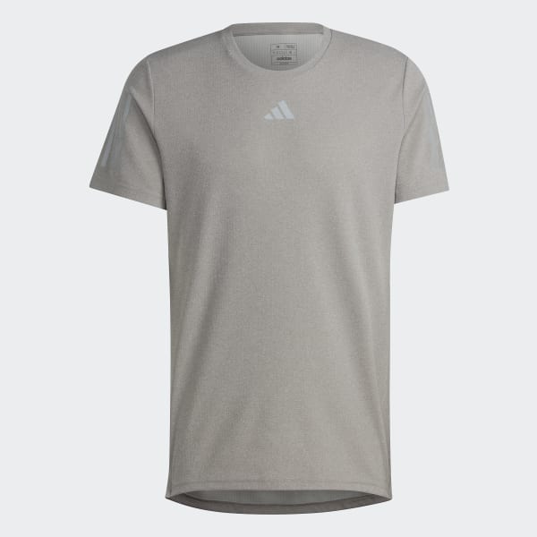 Gris Remera Own the Run Heather