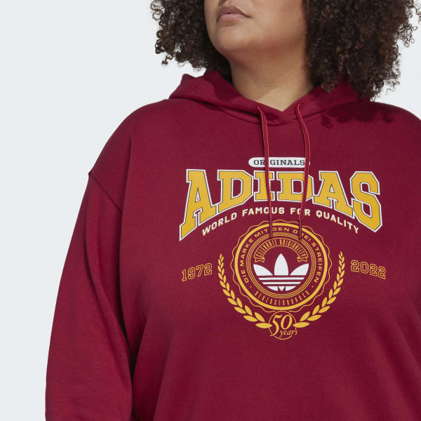 Rod adidas Originals Class of 72 Hettegenser (store størrelser) MMR76