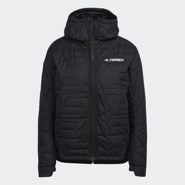 Zwart Terrex MYSHELTER PrimaLoft Gewatteerd Capuchonjack