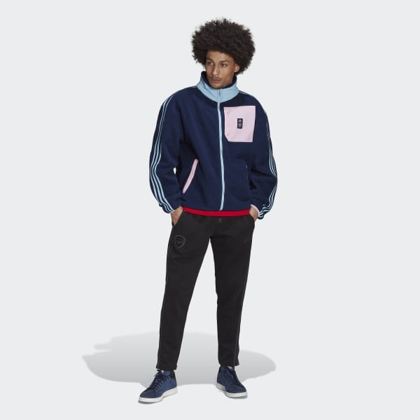 Preto Arsenal DNA 3-Stripes Sweat Tracksuit Bottoms MKL64
