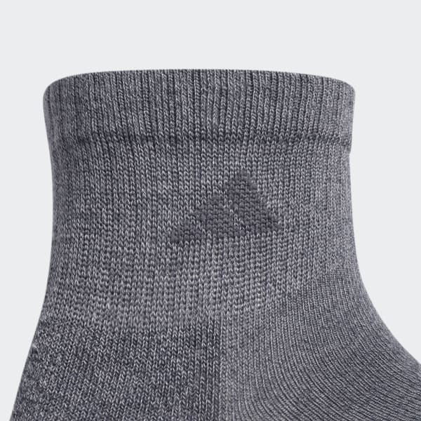 adidas Cushioned Color Quarter Socks 3 Pairs Grey Men's Training