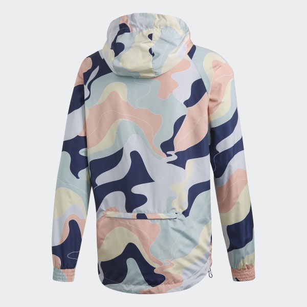 adidas printed windbreaker