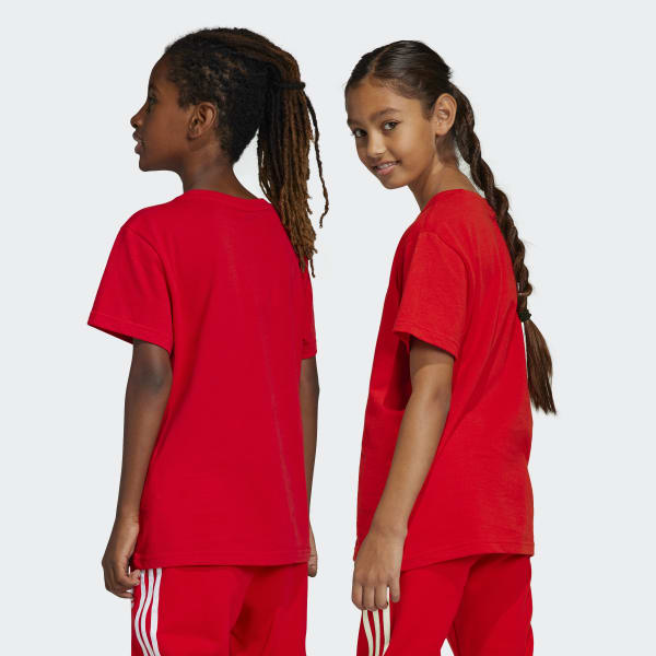 adidas Kids\' Red Tee 👕 👕 Lifestyle | Trefoil adidas | - US