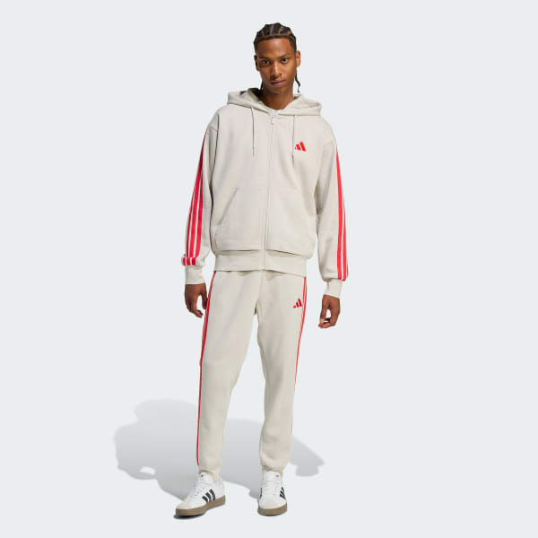 Beige Polerón con Capucha Essentials Fleece 3 Tiras