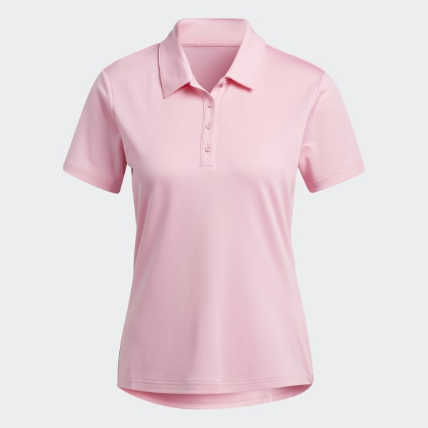 Pink adidas polo discount