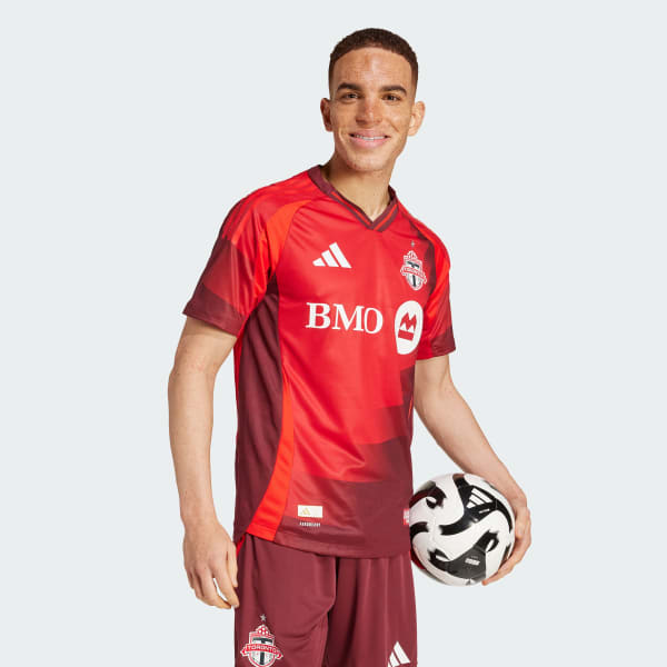 adidas Toronto FC 25/26 Home Authentic Jersey - Red | Free