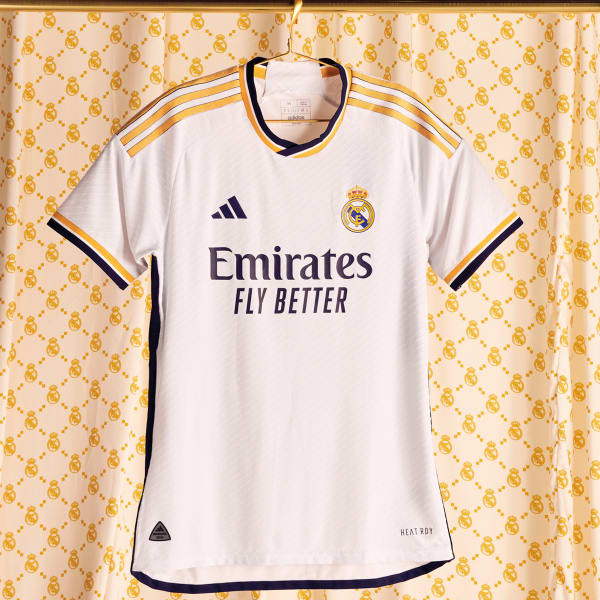 White Real Madrid 23/24 Home Authentic Jersey