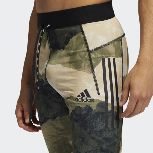 Vert Short de yoga Earth Graphic Fitted