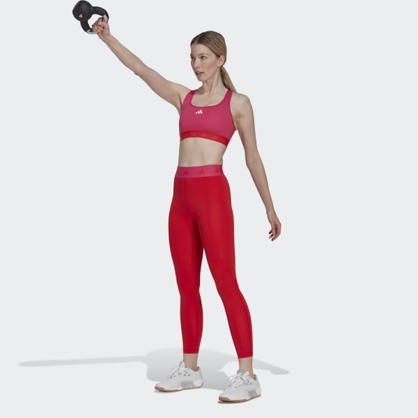 Buy adidas Red Techfit V-Shaped Elastic 7/8 Base Layer Leggings from Next  Luxembourg