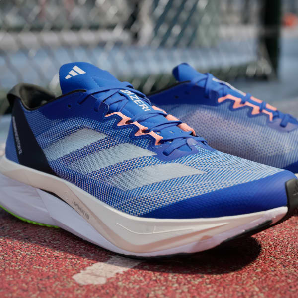 adidas Adizero Boston 12 Running Shoes - Blue | Men's Running 