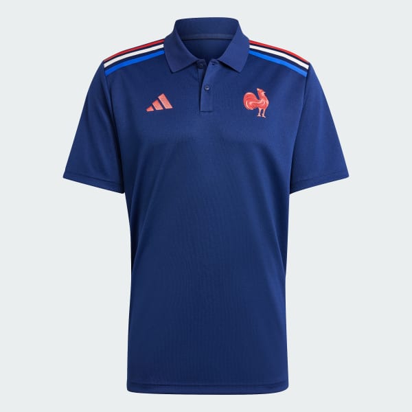 Blue France Rugby Home Supporter Polo Shirt