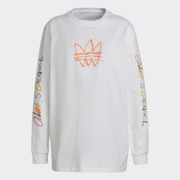 Bianco Maglia Always Original Graphic Long Sleeve RB668