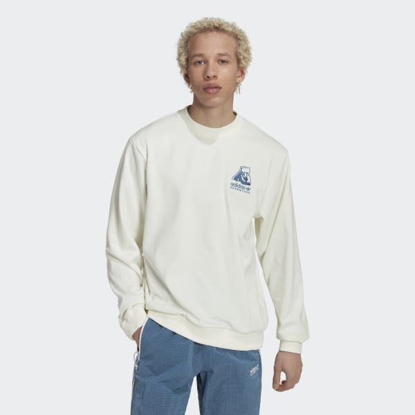 Hvit adidas Adventure Winter Crewneck Sweatshirt SW219