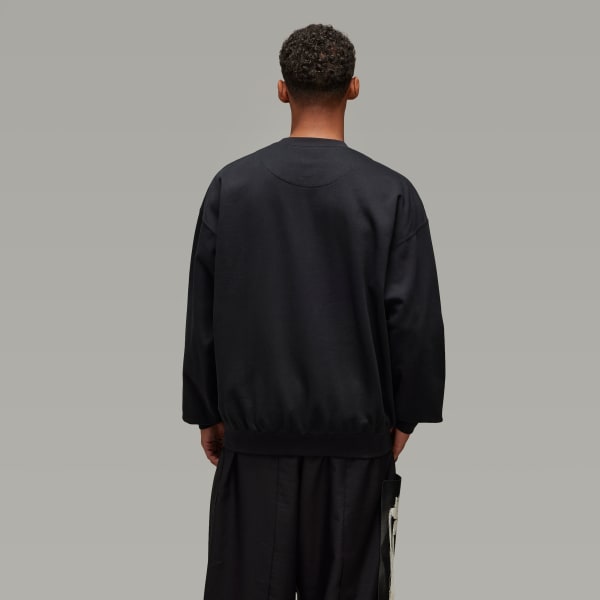 Siyah Y-3 Graphic Crew Kazak