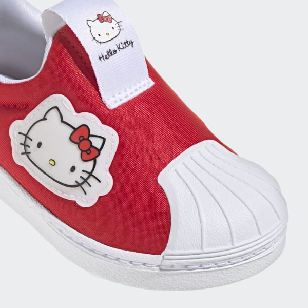 Rouge Chaussure Hello Kitty Superstar 360 LPU14