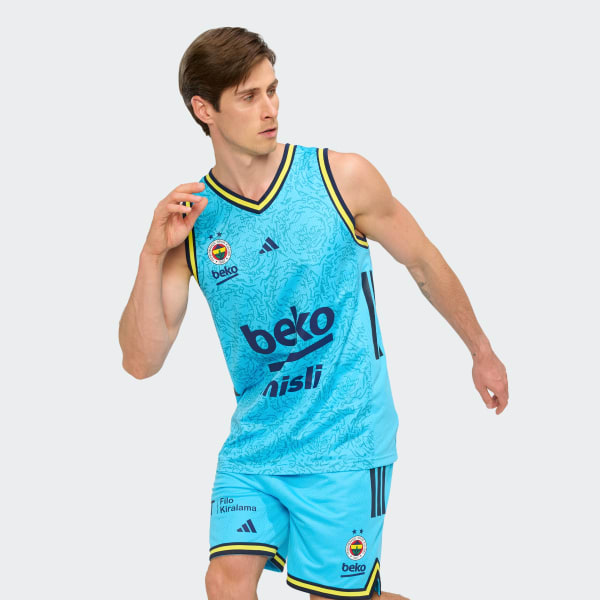 Blue Fenerbahçe Basketball Turquoise Men Third Jersey