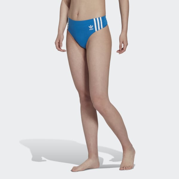 adidas Adicolor Comfort Flex Cotton Thong Underwear - Blue, Women's  Lifestyle