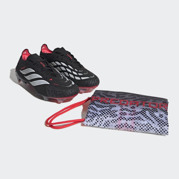 adidas Predator Elite Firm Ground Soccer Boots - Black | Free