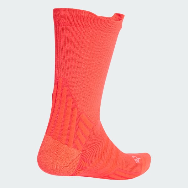 Red Tennis Cushioned Crew Socks 1 Pair