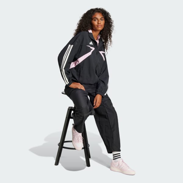 Black Tiro Cut 3-Stripes Color Block Woven Track Jacket