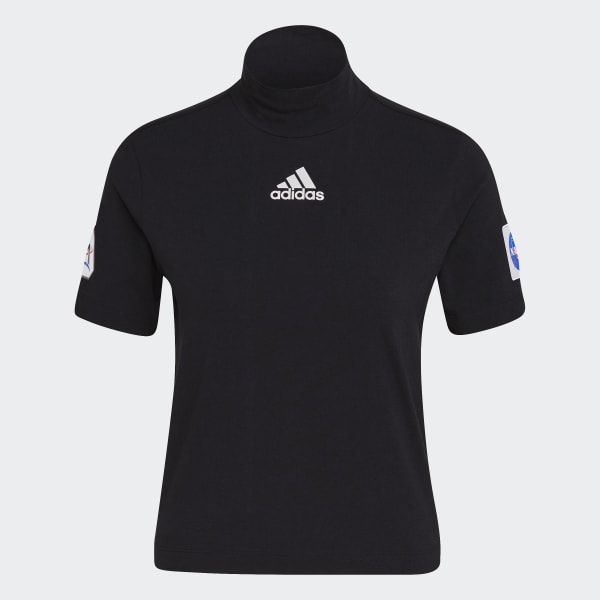 Black adidas Sportswear Crop Tee AV218