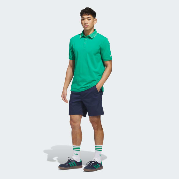 Verde Playera Polo Originals TWISTKNIT Trifolio con Abertura en el Pecho