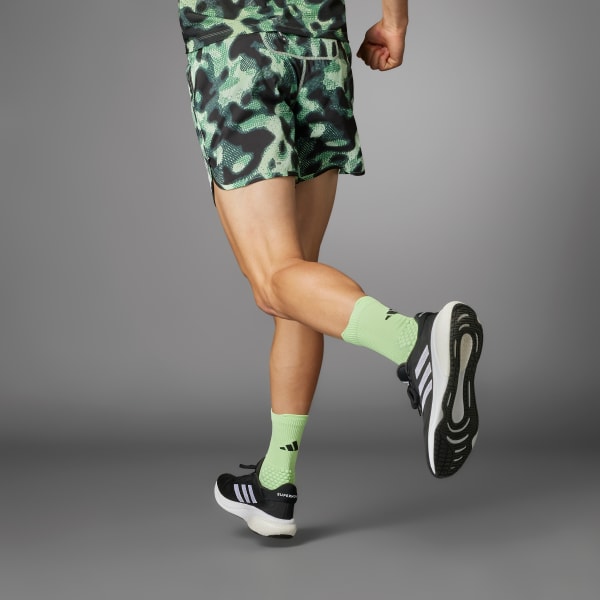 Verde Shorts Own the Run 3 Tiras Estampados