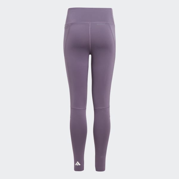 Lila AEROREADY 3-Streifen High-Rise Optime Pocket 7/8-Leggings