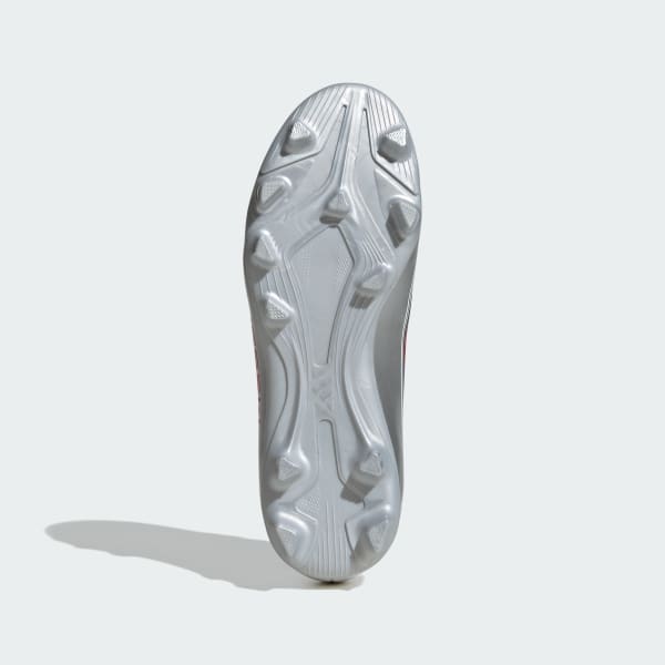 White F50 Messi Club Firm/Multi-Ground Boots Kids