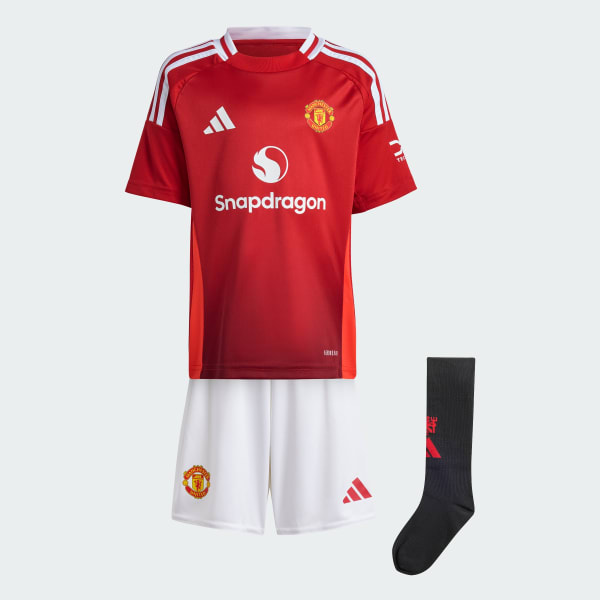 Red Manchester United 24/25 Home Mini Kit Kids