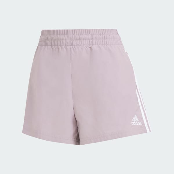 Fioletowy Essentials 3-Stripes Woven Shorts