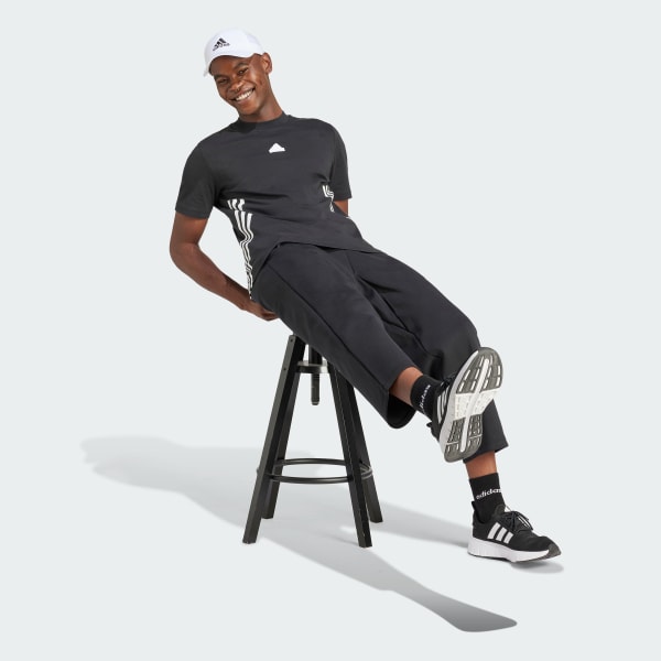 Black Future Icons 3-Stripes Tee