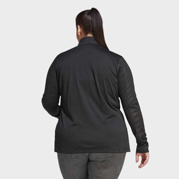 Noir T-shirt à manches longues et demi-zip Terrex Multi (Grandes tailles)