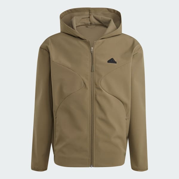 adidas City Escape Full Zip Hoodie Green adidas Singapore