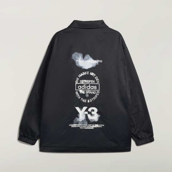 adidas Y-3 Graphic Coach Jacket - Black | Free Shipping with