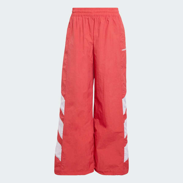 Red BLOCKED WASHED TRACK Tracksuit Bottoms
