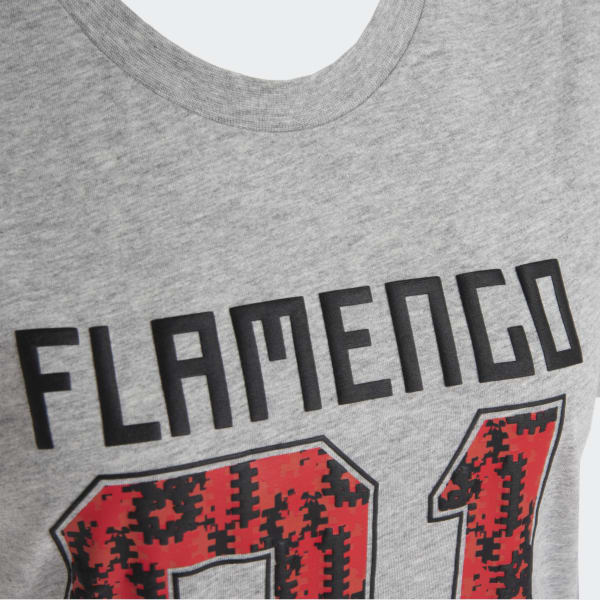 Cinza Camiseta Estampada CR Flamengo 22159